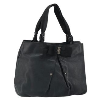 Ferragamo Pre-owned Handbags, female, Black, Size: ONE SIZE Pre-owned Handbag