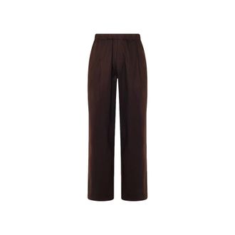 Laneus Wide Trousers, male, Brown, Size: S Melrose Wide Trousers