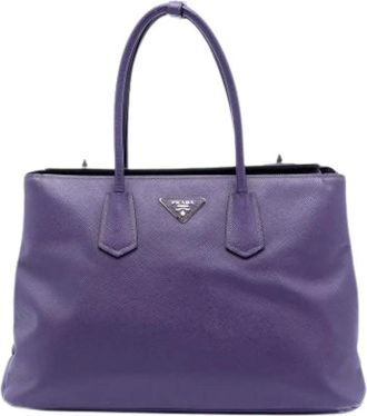 Prada Pre-owned Handbags, female, Purple, Size: ONE SIZE Pre-owned Satchel