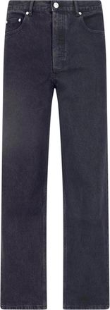 A.P.C. Black Straight-Leg Organic Cotton Jeans
