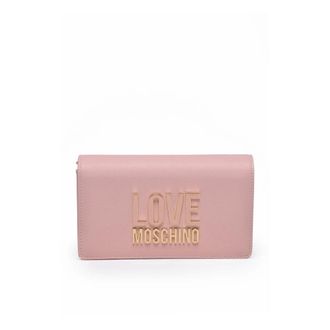 Love Moschino Saffiano schoudertas - Dames - Tassen - Roze - Maat: ONE Size