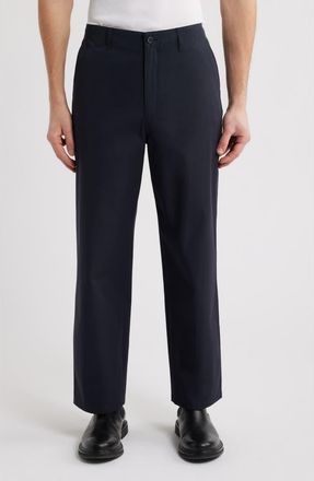 Frame Denim Relaxed Fit Cotton Pants in Dark Navy at Nordstrom, Size 30