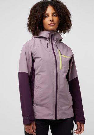 Jack Wolfskin Funktionsjacke JACK WOLFSKIN EAGLE PEAK 2L JKT W, Damen, Gr. M (38/40), lila (wild, blossom), Hauptmaterial: 100% Polyester (recycled). Kontrast: 100%