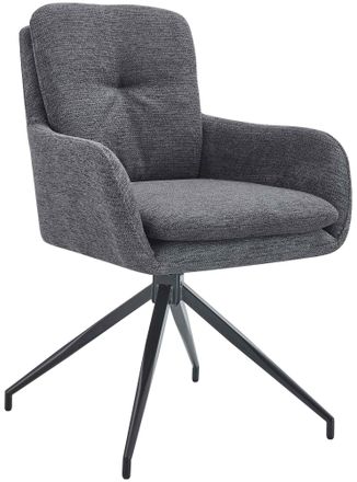 Clp Silla De Comedor De Tela Pickett Gris Oscuro