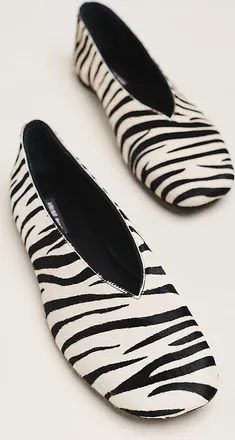 Anine Bing Ana Zebra Ballet Flats