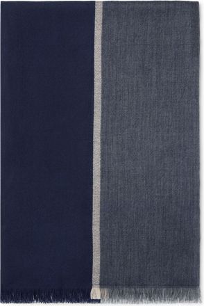 Brunello Cucinelli cashmere-blend scarf - unisex - Silk/Cashmere - One Size - Blue