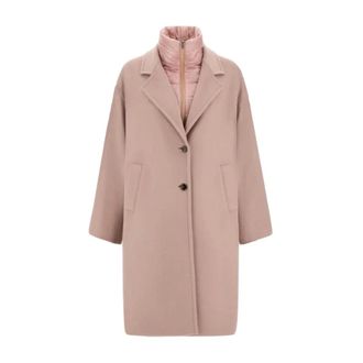 Herno Dames, Mantels, Roze, Maat: 2XS Nylon