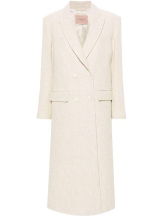 Twin-Set Cappotto doppiopetto - Toni neutri