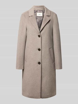 s.Oliver Red Label Regular Fit Mantel mit Woll-Anteil in Taupe Melange, Gr&ouml;&szlig;e 34