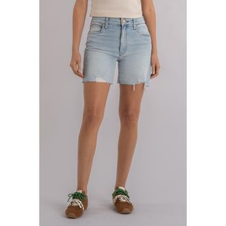 Kut from the Kloth Jenny High Waist Cutoff Denim Shorts in Openness at Nordstrom, Size 10
