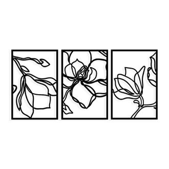 Asir Group LLC Accesorio Decorativo De Pared De Metal Accessory Negro