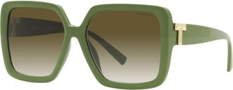 Tiffany & Co. Zonnebrillen - Dames - Zonnebrillen - Groen - 58 MM - Accessoires