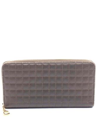Celine Celine Leather C Charm Large Zip Wallet (Authentic Pre-Loved)