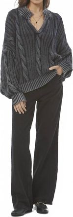 Young Fabulous & Broke Aukland Long Sleeve Sweater In Black