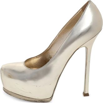Saint Laurent Tribtoo heeled pumps - Gold