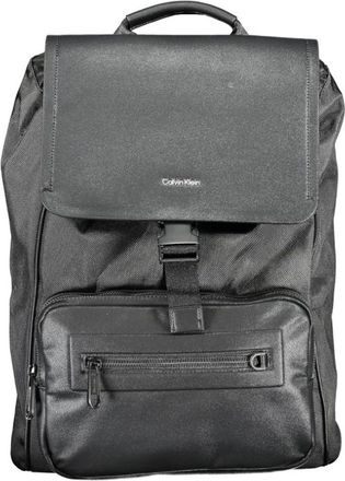 Calvin Klein Zwarte Polyester Rugzak met Laptopvak - Heren - Rugzakken - Zwart - ONE Size - Polyester - Tassen