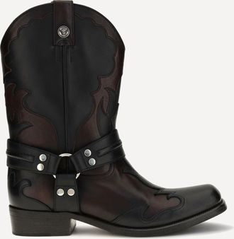 Versace Sylvester Western Boots Male 42