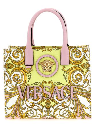 Versace Multicolor Cotton Tote Womens Bag