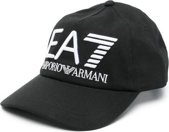 Emporio Armani logo-embroidered baseball cap - Black