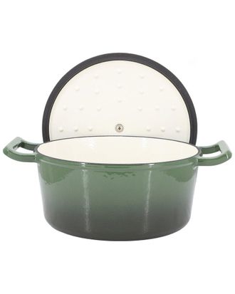 MegaChef 5.3Qt Round Enameled Cast Iron Casserole
