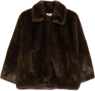 VALENTINI 1972 Faux-fur Collared Jacket