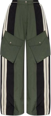 Palm Angels Broek met zakken - Dames - Wijde Broeken - Groen - XS - Broeken