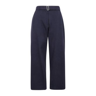 STUDIO NICHOLSON Dames, Broeken, Blauw, Maat: 2XS Leer