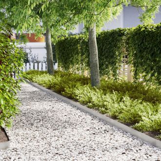 Berkfield Home Lawn Edgings 50 pcs 100x0.5x15 cm Stainless Steel in Silver