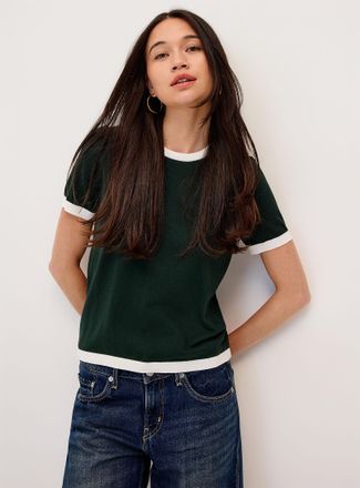 Twik Womens Striped flowy knit sweater