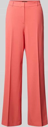 Comma Hose aus Viskose-Mix mit B&uuml;gelfalten in Koralle, Gr&ouml;&szlig;e 38