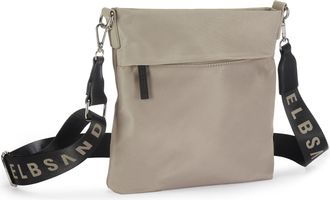 Elbsand Umh&auml;ngetasche ELBSAND Schultertasche, Damen, Gr. B/H/T: 23cm x 25cm x 4cm, beige (sand), Stoff, Textil, clean, unifarben, Taschen Umh&auml;ngetasche, Minib