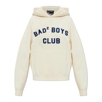 Dsquared2 Hoodies, female, Beige, Size: 2XS Sweatshirt With Patch