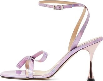 Mach & Mach Sandali in pelle con tacco - Viola