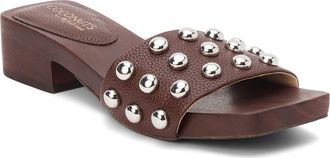 Matisse Footwear Fiora Studded Slide Sandal in Choco at Nordstrom, Size 11