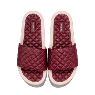 Athletic Propulsion Labs Womens Lusso Slide Sandal In Burgundy / Creme