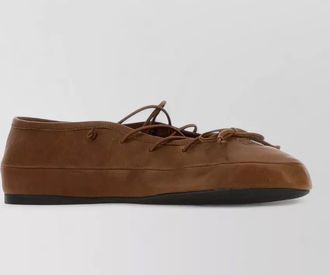 Miu Miu leather ballerina shoes