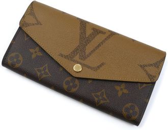 Louis Vuitton Brown Monogram Long Wallet (Bi-Fold) (Pre-Owned)