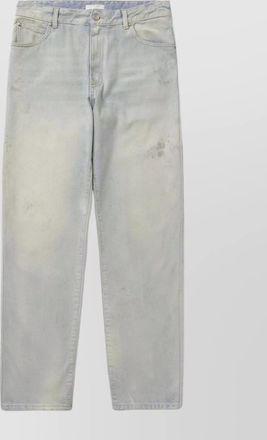 1989 STUDIO faded wash denim pants with five pockets