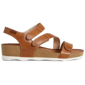 Pikolinos Mahon W9E-0889 Leather Womens Wedge Sole Sandals - Brandy - Size:UK 4-4.5