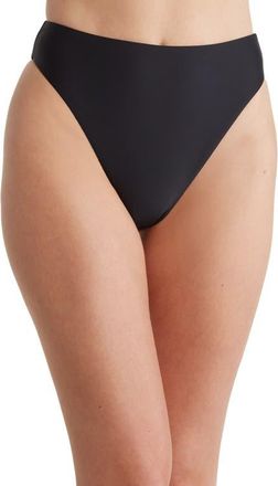 VYB Vitals Kimmy High Waist Bikini Bottoms in Black at Nordstrom, Size Medium