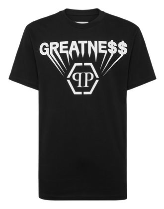 Philipp Plein Printed Round Neck T-Shirt Greatness