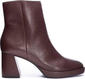 Chinese Laundry Womens Dodger Ankle Leather Boots In Chocolate