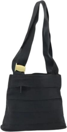 Ferragamo Pre-owned Canvas Schoudertas - Dames - Vintage Schoudertas - Zwart - ONE Size - Vintage