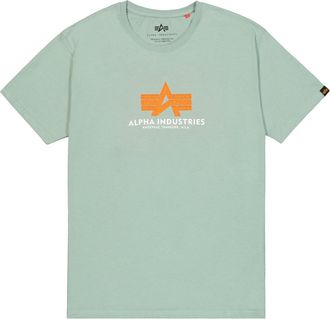 Alpha Industries T-Shirt ALPHA INDUSTRIES Basic T-Shirt BL Rubber, Herren, Gr. 3XL, gr&uuml;n (dusty gr&uuml;n), Obermaterial: 90% Baumwolle, 10% Polyester, Shirts T-Shirt