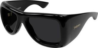 Saint Laurent SL 902 Howl Zonnebril - Dames - Zonnebrillen - Zwart - 63 MM - Accessoires