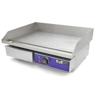 MonsterShop KuKoo 50cm Wide Electric Griddle in Silver