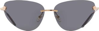 Versace Grey Cat Eye Ladies Sunglasses VE2281 100287 64