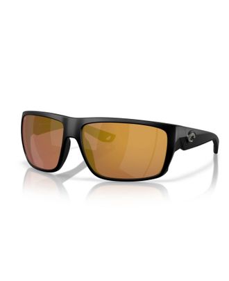 Costa Mens Fly Line 580G Sunglasses In Matte Black Gold Mirror