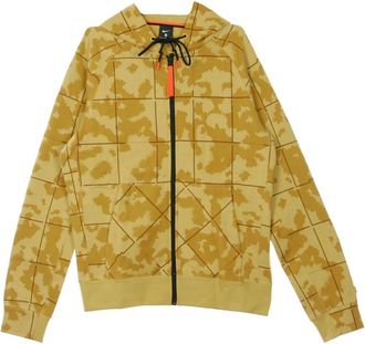 Nike Le Bron Hoodie met ritssluiting - Heren - Sportshirts - Geel - XL - Katoen - Fitness