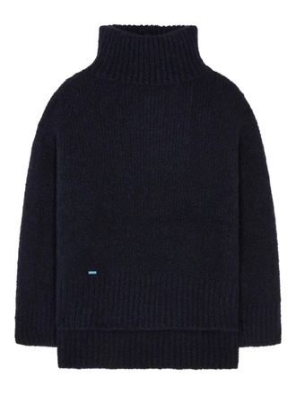 Alanui ribbed-knit sweater - Blue